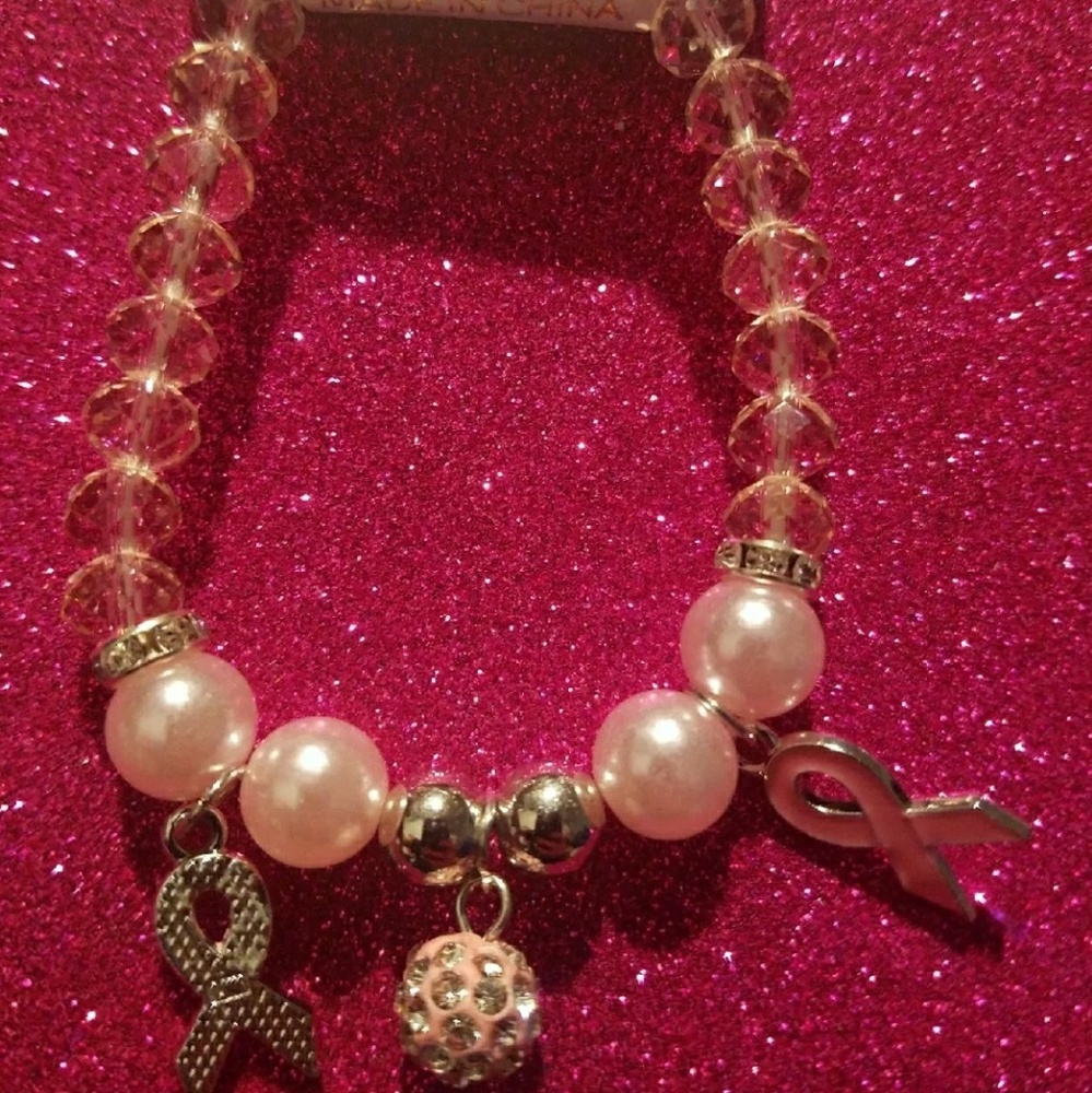 Cancer Awareness Ribbon Bracelet